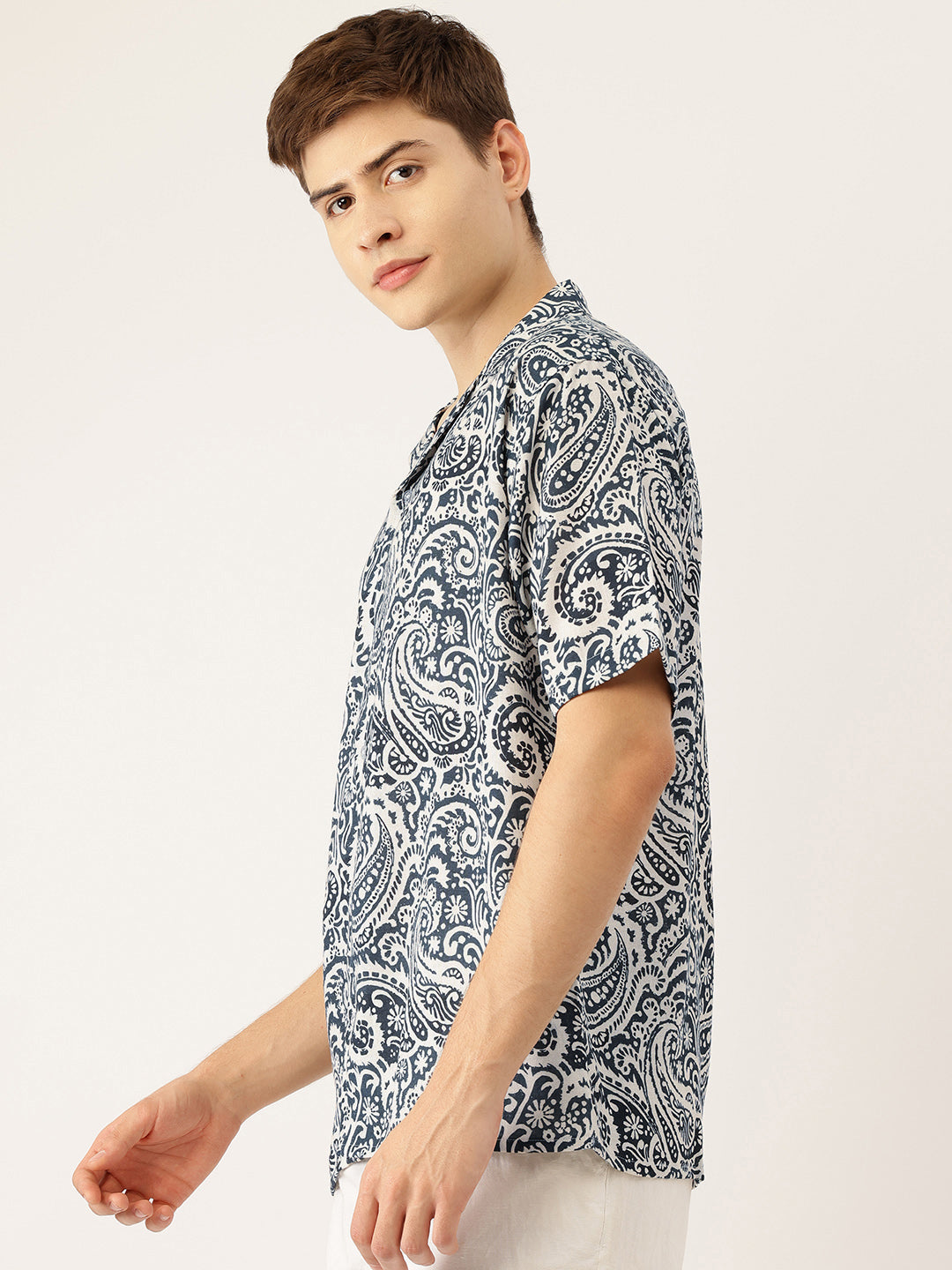 Indigo Paisley Summer Shirt