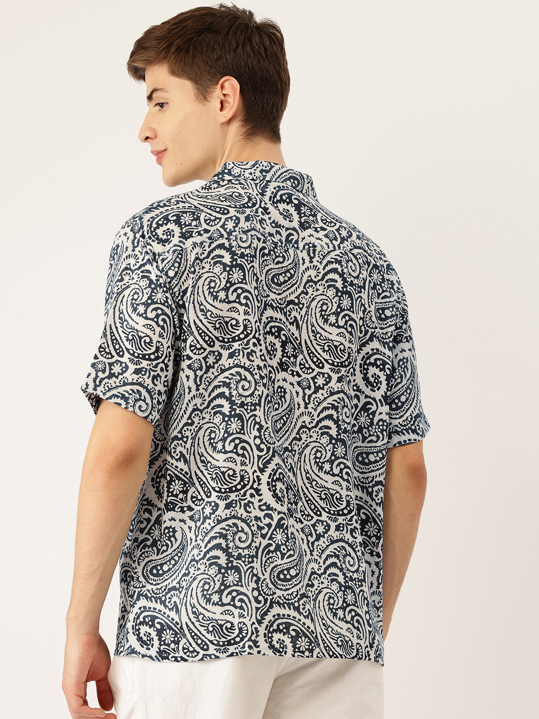 Indigo Paisley Summer Shirt