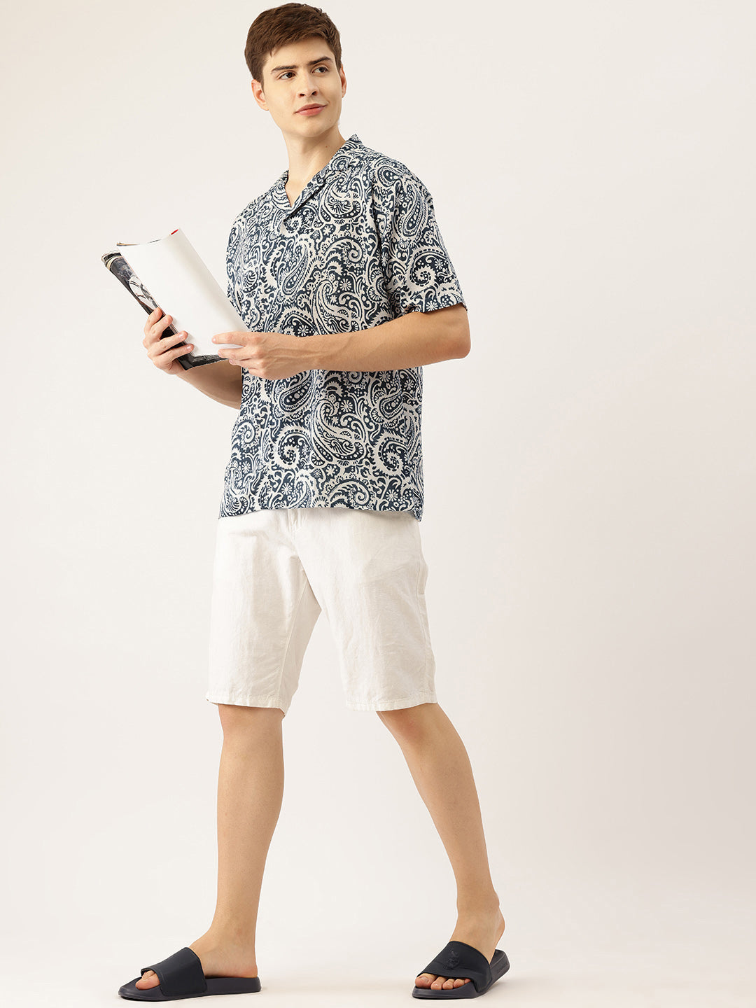 Indigo Paisley Summer Shirt