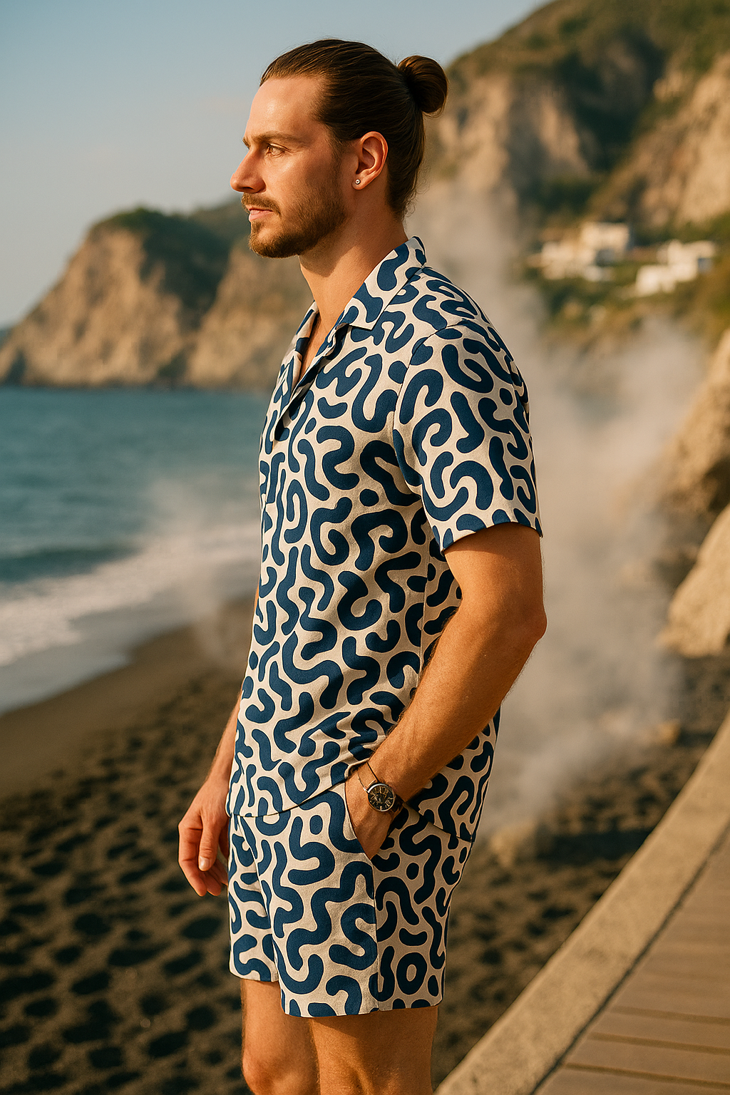 Inkwave Shorts Set