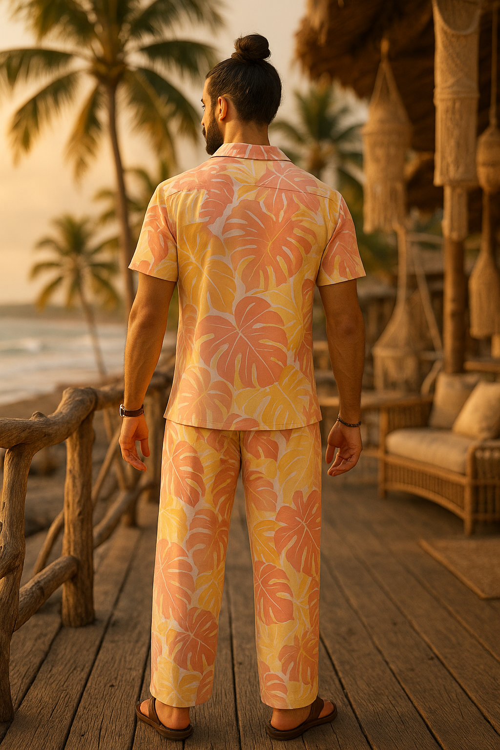 Sunset Palm Lounge Set