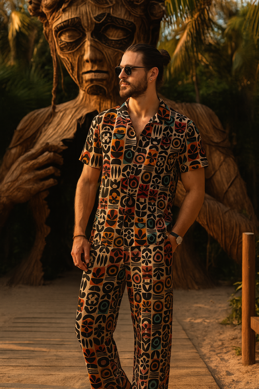 The Tiki Mosaic Lounge Set