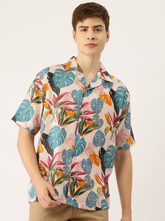 Lavender Breeze Monstera Summer Shirt