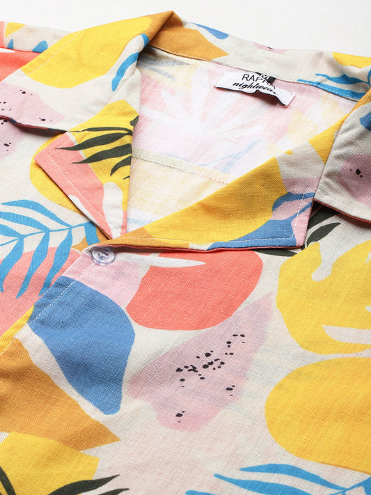 Yellow Bloom Summer Shirt