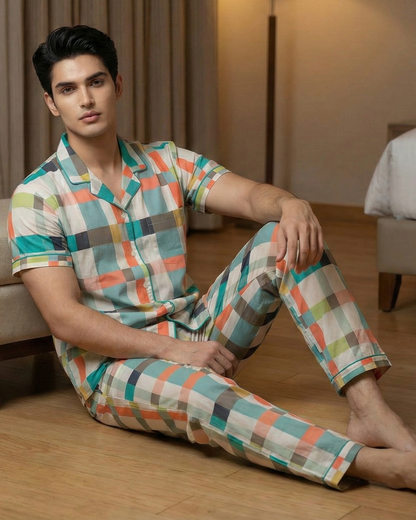 Checkered Nightwear Set