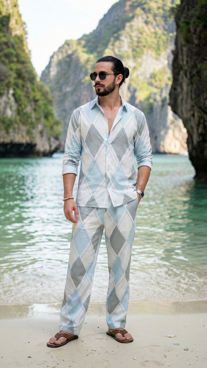 Windsor Blue Lounge Set