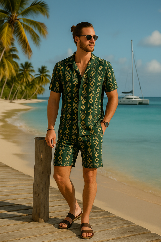 The Coded Calm Shorts Set