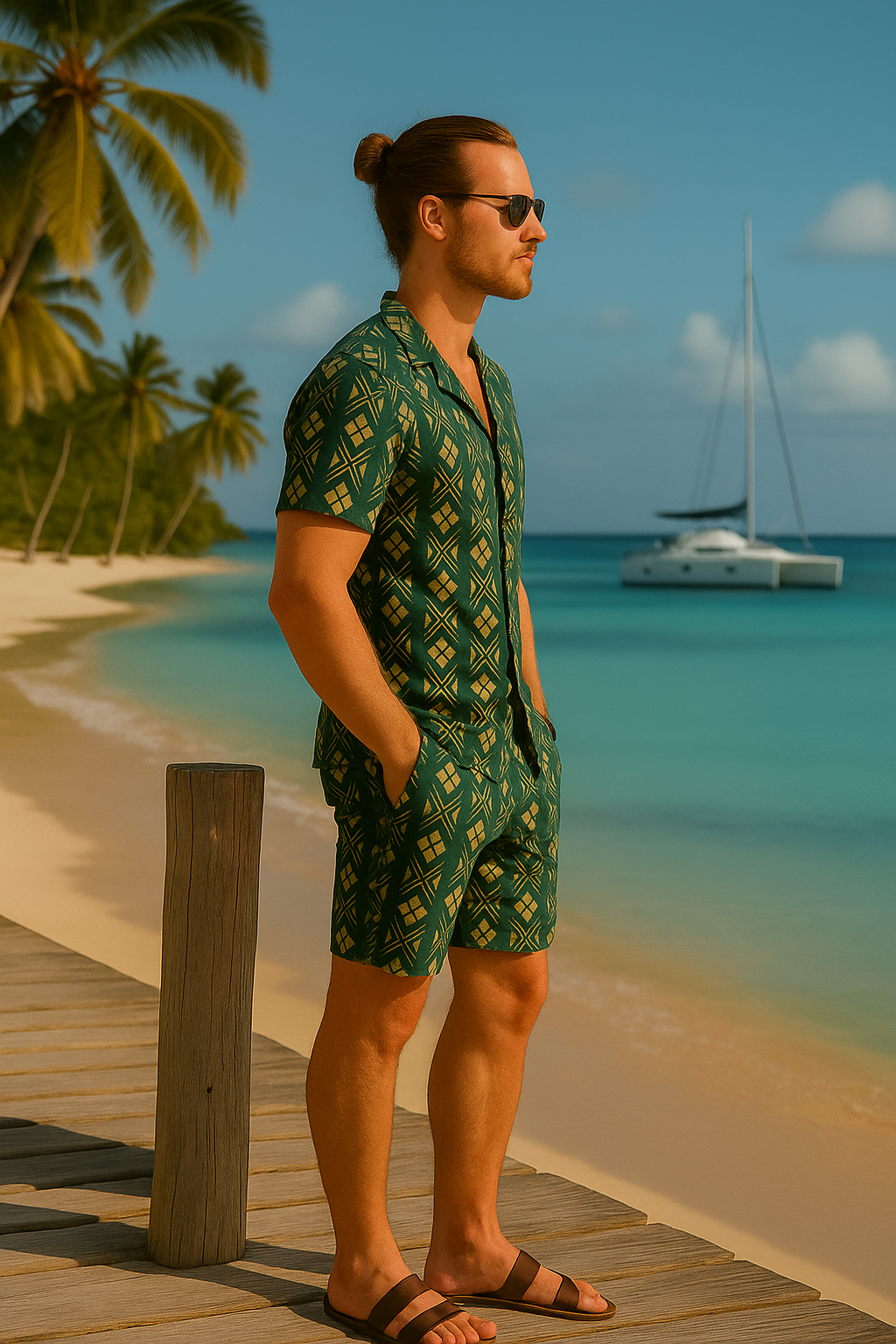 The Coded Calm Shorts Set