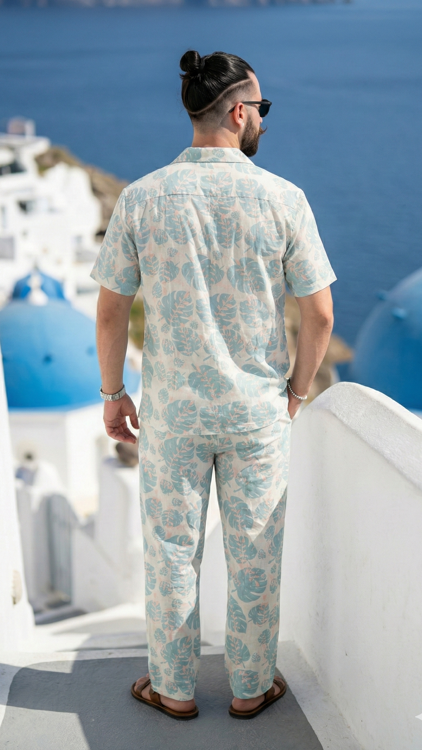 Muted Jungle Drip Lounge Set