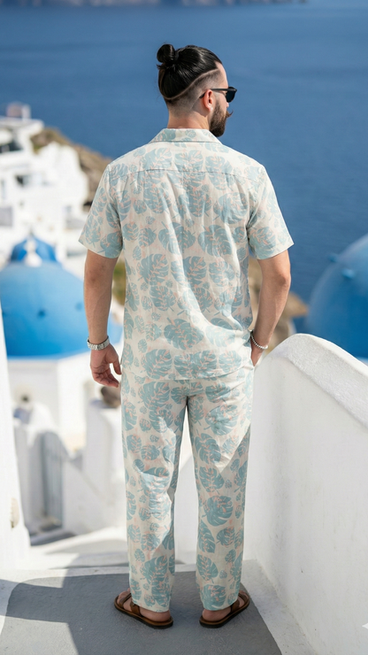 Muted Jungle Drip Lounge Set