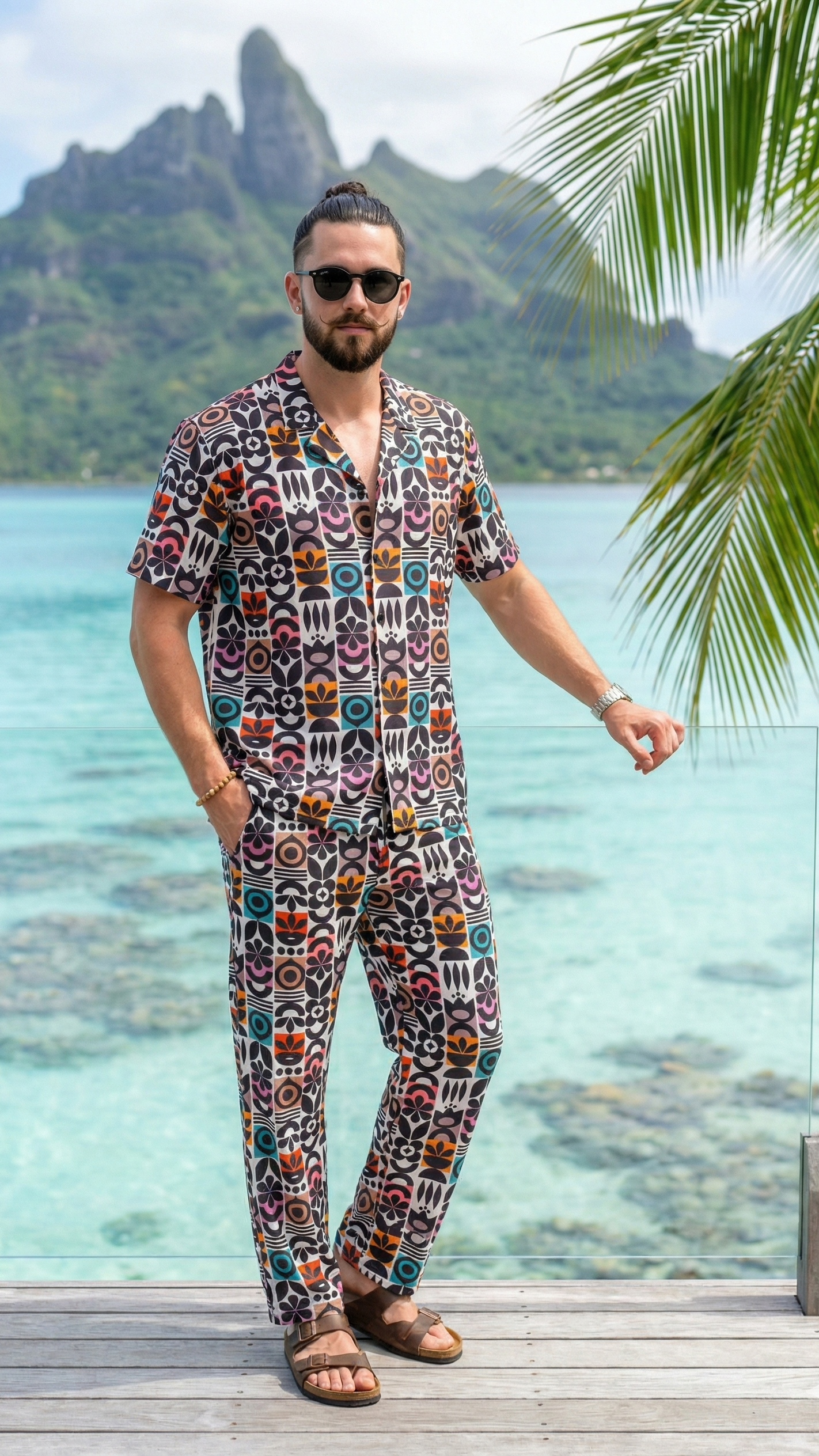 The Tiki Mosaic Lounge Set